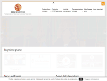 Tablet Screenshot of federculture.it